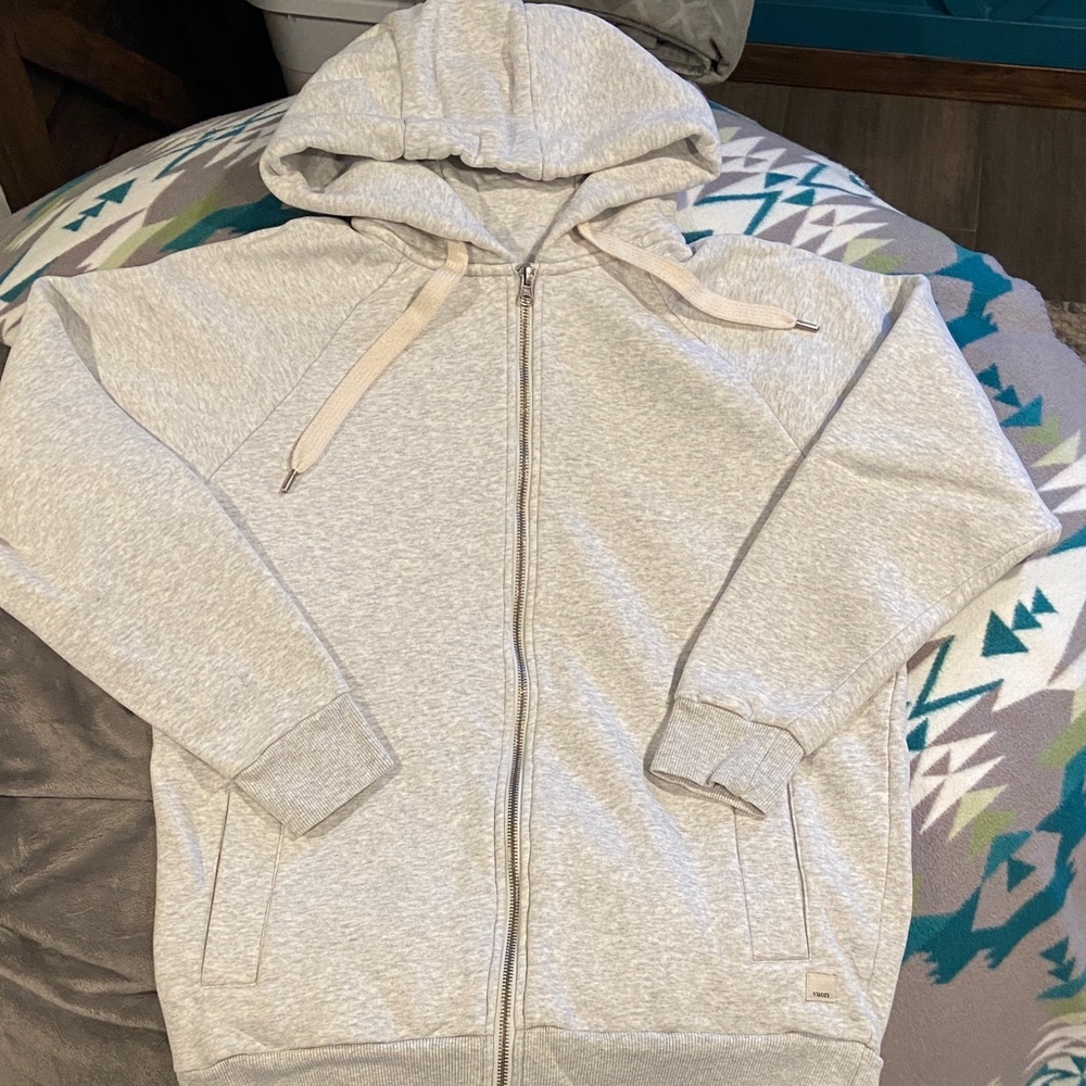 Vuori Gray Zip-Up Hoodie